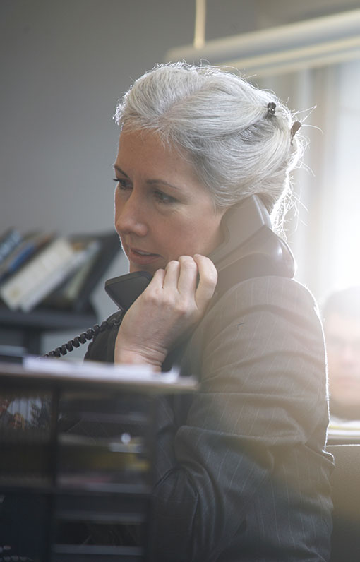 woman on phone about social security disability claim
